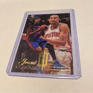 Grant Hill 1995 Rookie Flair Basketball Card Vintage Collectible